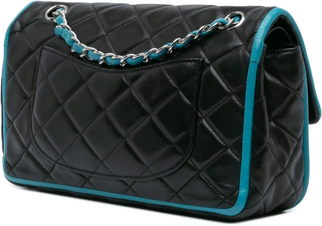 Thumbnail - Chanel Hobo Bags - 2006-2008 Medium Classic Bicolor Lambskin Double F - Gr. unisize - in Schwarz - für Damen