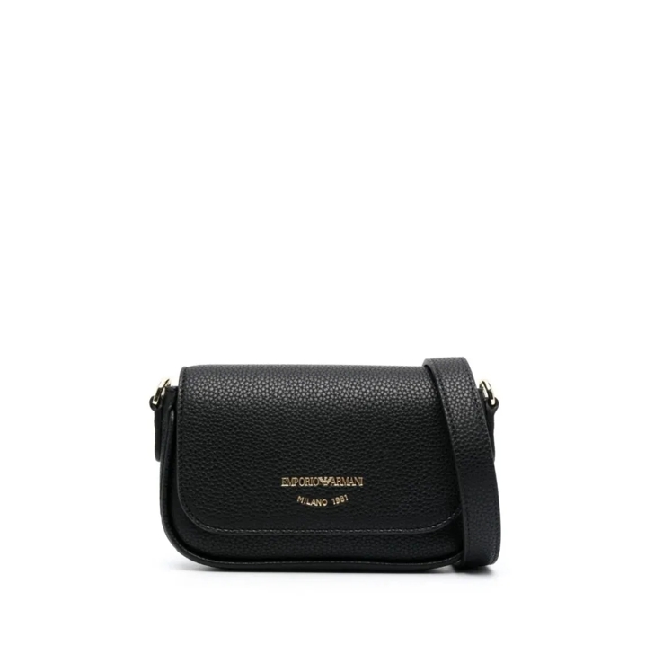 Emporio Armani Structured Black Mini Crossbody Bag Black