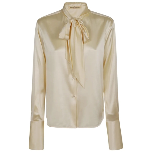 Ermanno Scervino Hemden Pure Silk Satin Shirt Neutrals