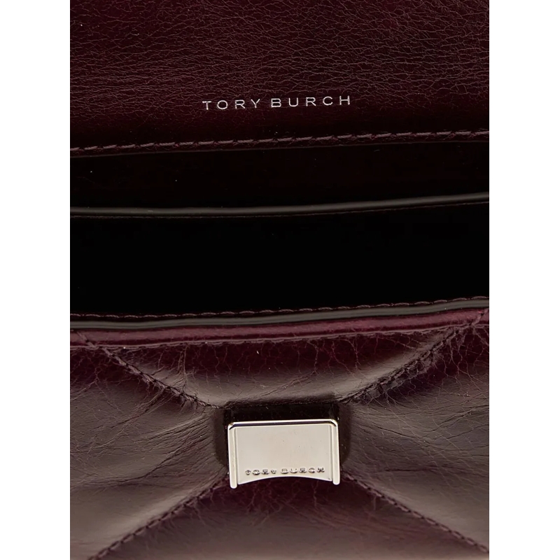 Tory Burch Crossbody Bag 'Kira Diamond' Mini Crossbody Bag Burgundy(Image 7)