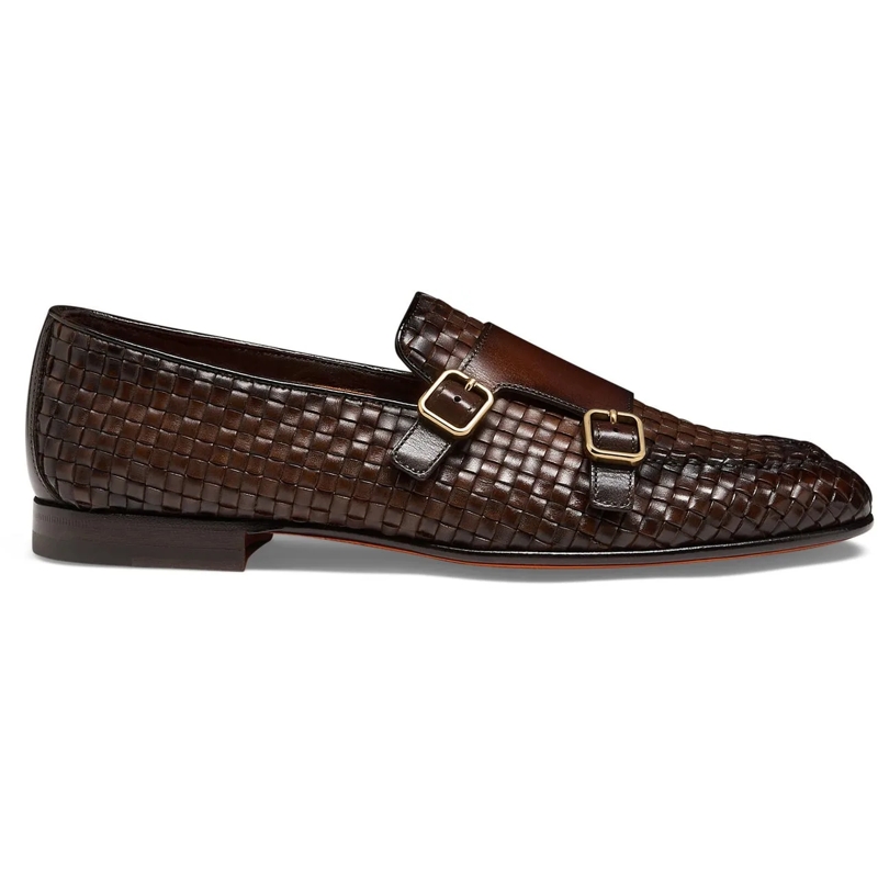 Santoni Claquettes Men's leather loafer weiß