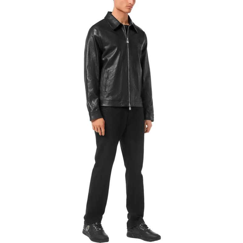 BILLIONAIRE Daunenjacke Lederjacke schwarz(Image 3)