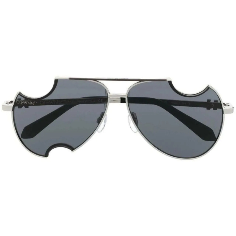 Off-White Sonnenbrille Dallas Meteor Logo Sunglasses silber