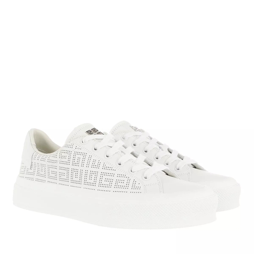 Givenchy 4G Perforated Sneakers Leather White lage-top sneaker