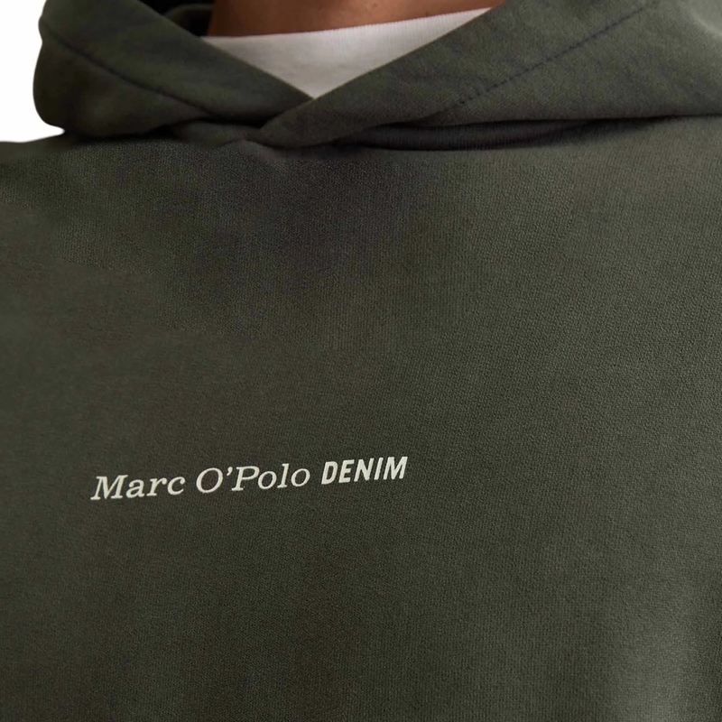 Marc O´Polo  Hoodie, LSL Print, Relaxed Fit 1er Pack dunkel-grau(Image 4)
