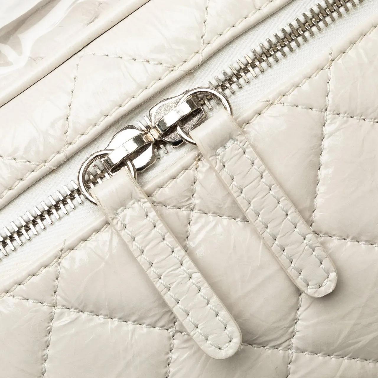 Thumbnail - Chanel Rucksäcke - Quilted Lambskin and PVC Aquarium Backpack - Gr. unisize - in Weiß - für Damen