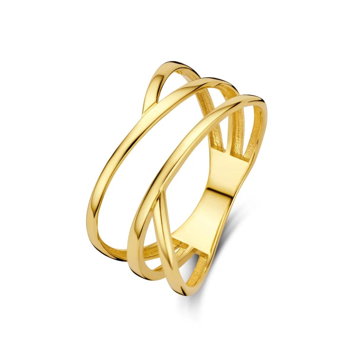 BELORO Ring - Beloro Jewels Della Spiga Pia 9 karat gold ring BO - Gr. 50 - in Gold - für Damen