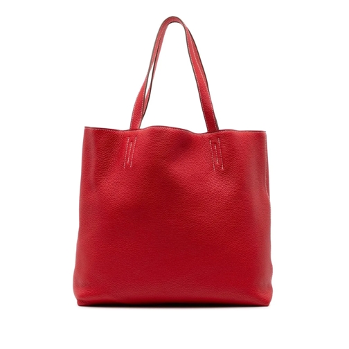Hermès Sac à bandoulière 2012 Clemence Double Sens 36 rot (Image 2)