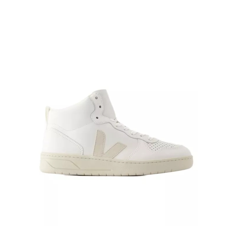 Veja High-Top-Sneaker V-15 Sneakers - Leather - White Natural Grey