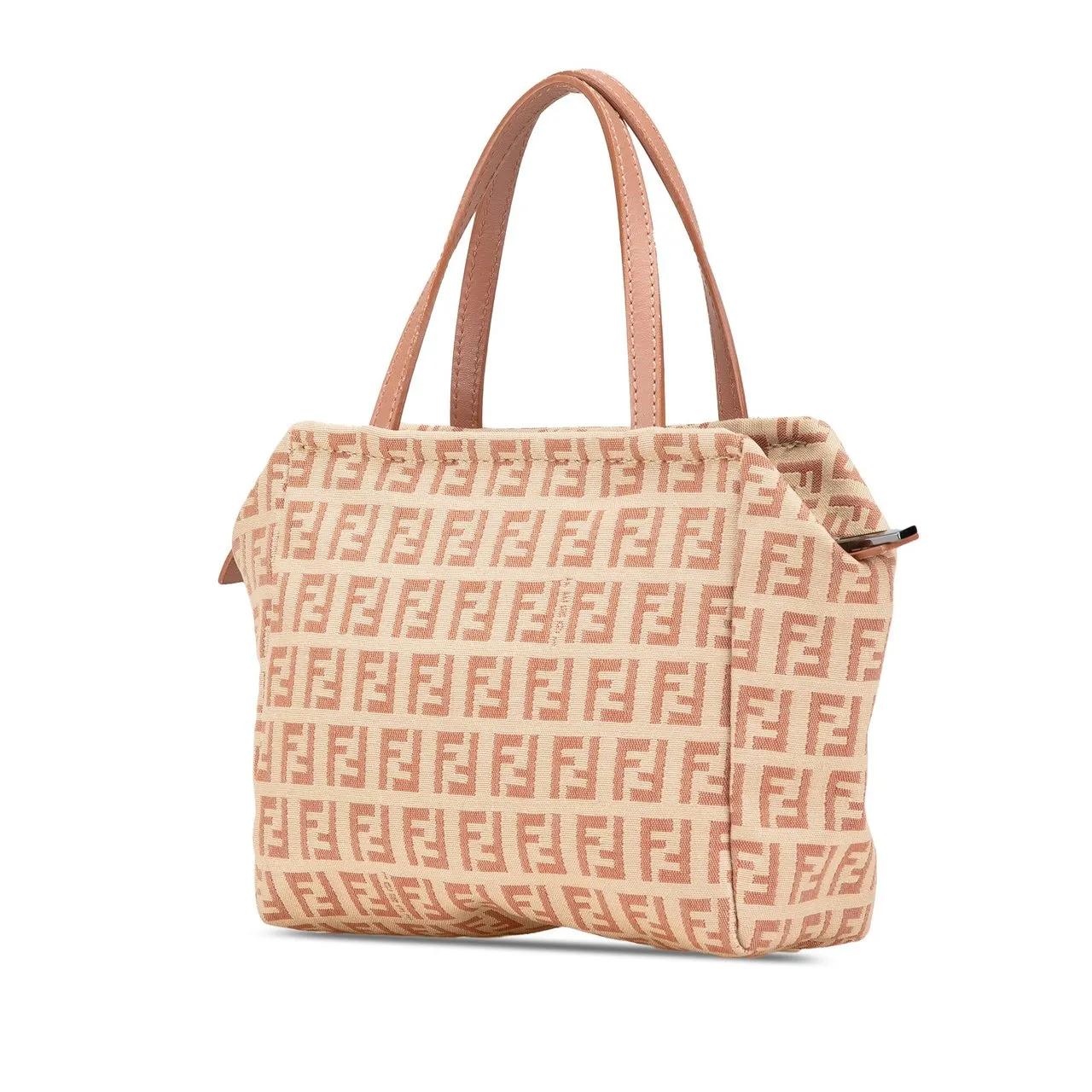 Thumbnail - Fendi Crossbody Bags - 2000-2010 Mini Zucchino Canvas Handbag - Gr. unisize - in Braun - für Damen