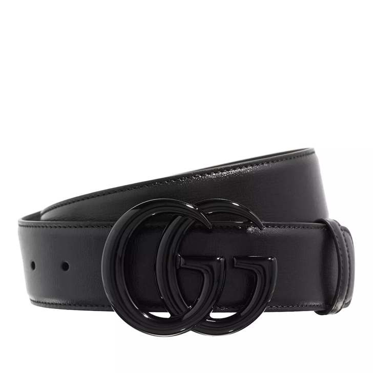 Gucci - New GG Black Leather Belt