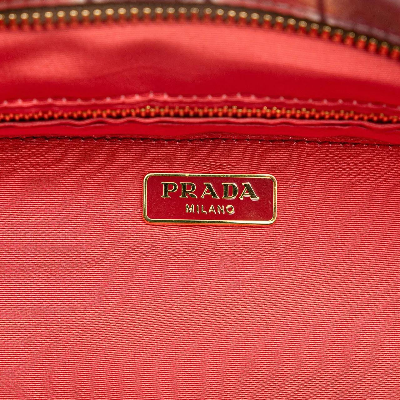 Thumbnail - Prada Clutches - 2010-2023 Tessuto Stampato Clutch - Gr. unisize - in Gold - für Damen