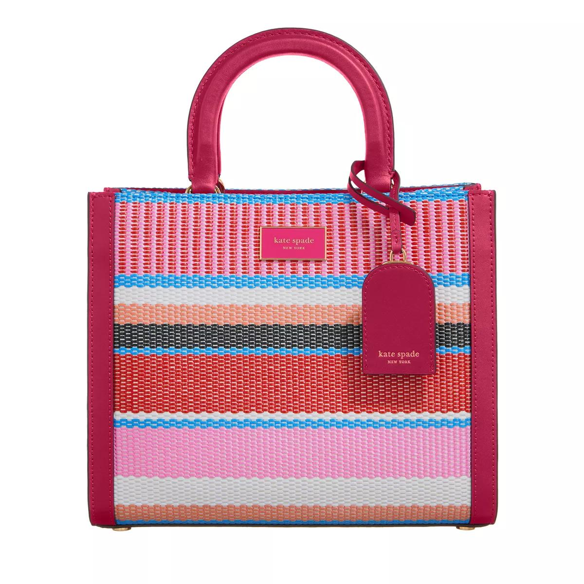 Kate Spade New York Tote - Manhattan Striped Woven Straw Small Tote - Gr. unisize - in Bunt - für Damen