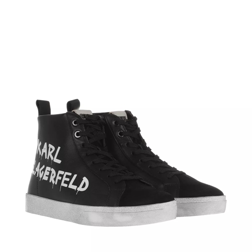 Karl Lagerfeld Skool Brush Logo Hi Boot Black Ankle Boot