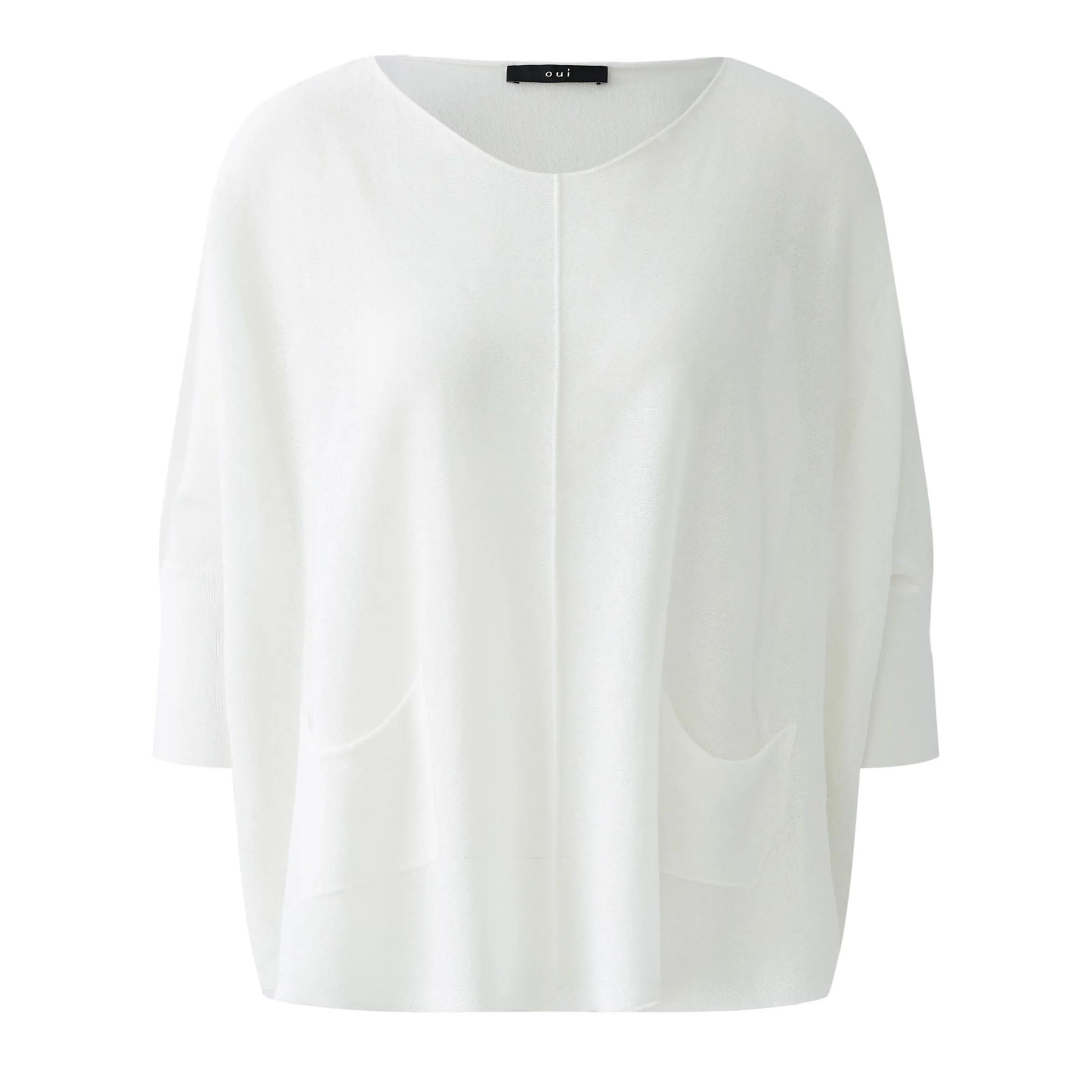 Thumbnail - Oui - Pullover - Größe 34 DAMEN - white