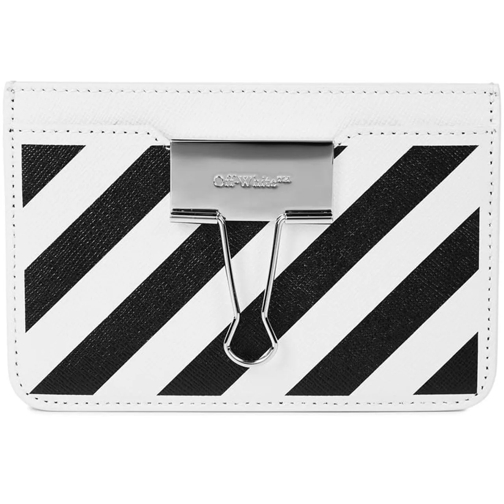 Off-White Portemonnee Binder Logo Pocket Card Case weiß