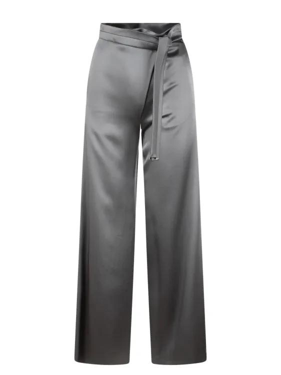 Herno - Satin Fluid Trousers - Größe 46 - grau