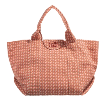 See By Chlo Laetizia Shopper Happy Orange Shopping Bag