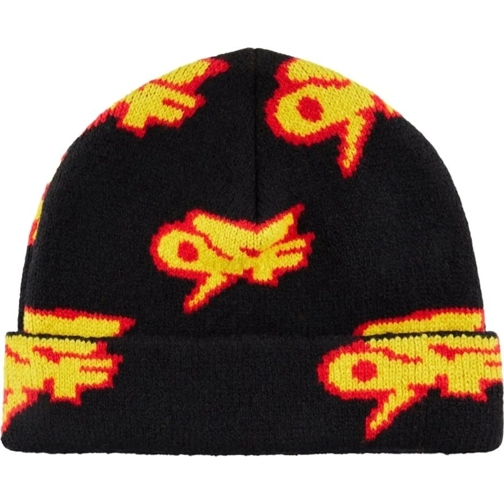 Off-White  Off Thunder Logo Beanie schwarz