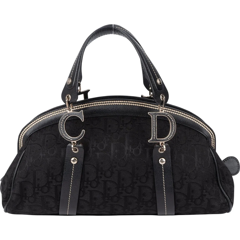 Christian Dior Tote Christian Dior Trotter Monogram Diorissimo Handbag schwarz