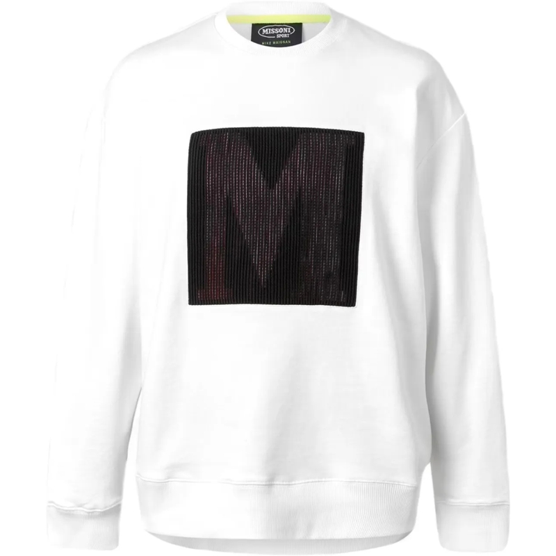 Missoni  M Logo Crewneck Sweatshirt weiß