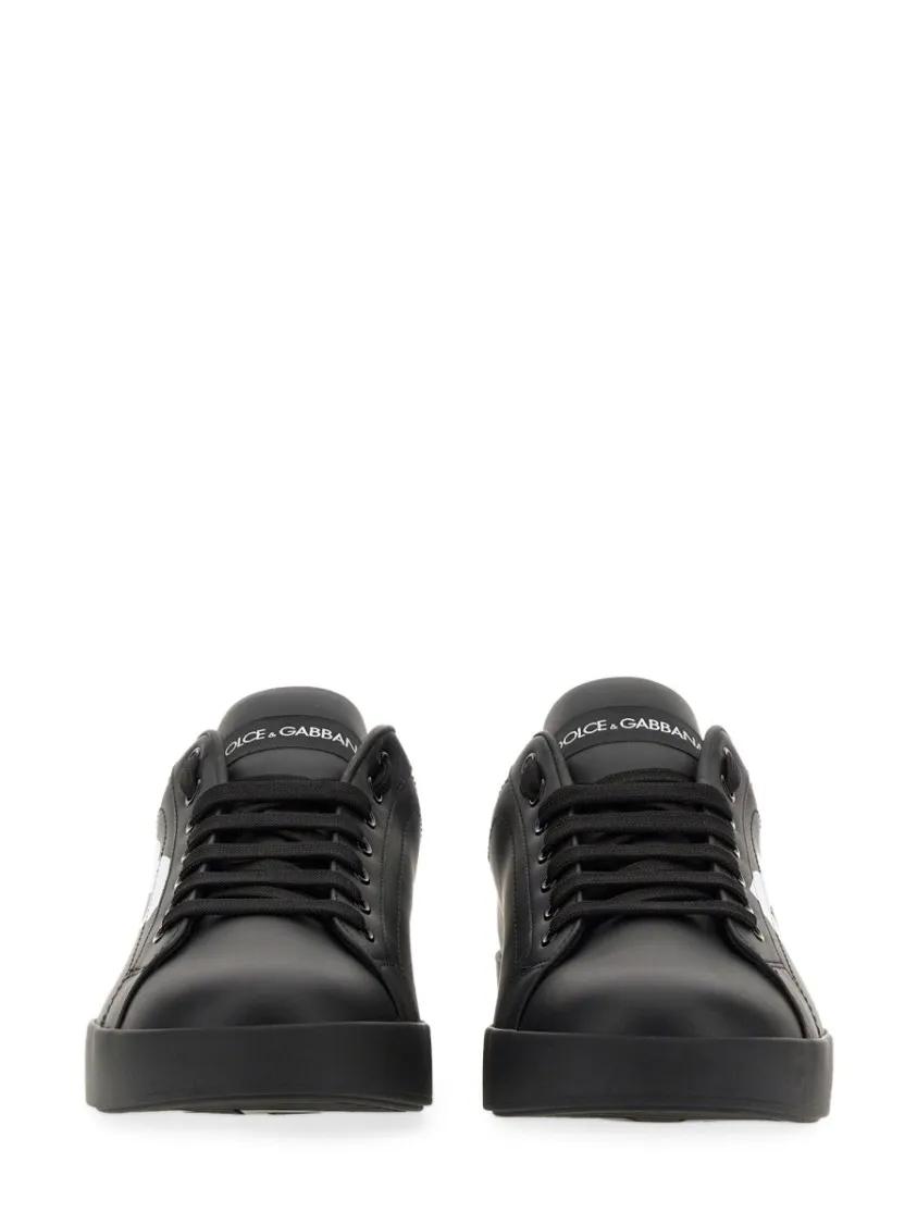 Thumbnail - Dolce&Gabbana Low-Top Sneaker - Sneaker Portofino - Gr. 43 (EU) - in Schwarz - für Damen