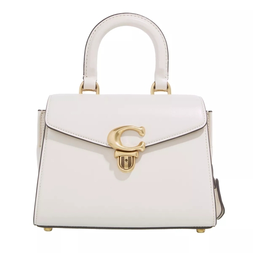 Coach Luxe Refined Calf Leather Sammy Top Handle 21 Chalk Satchel