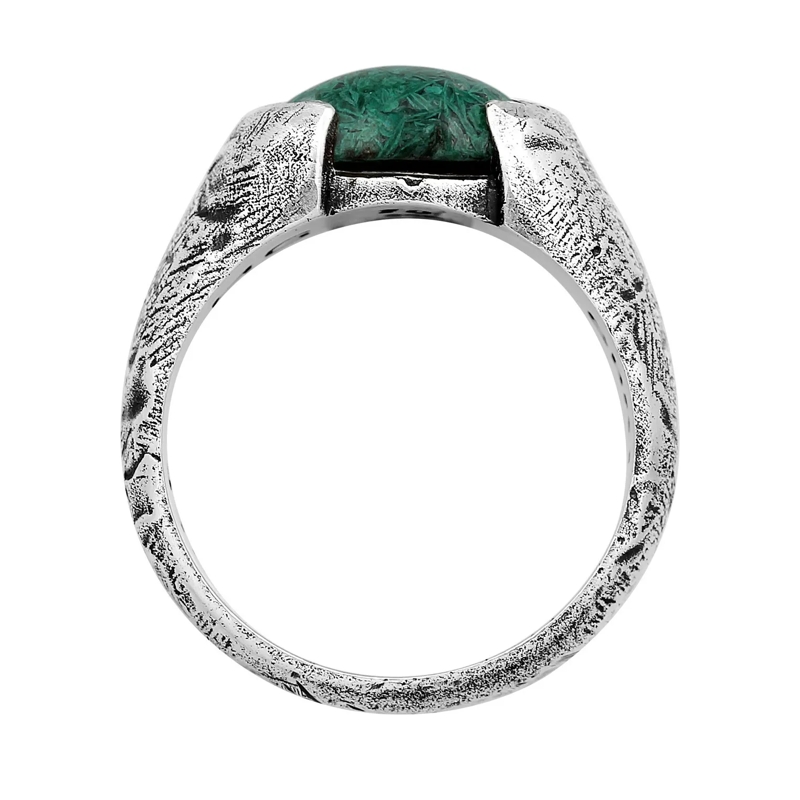 Haze & Glory Siegelring Ring Siegelring Liberty - Afrikanischer Türkis 925 silber(Image 3)