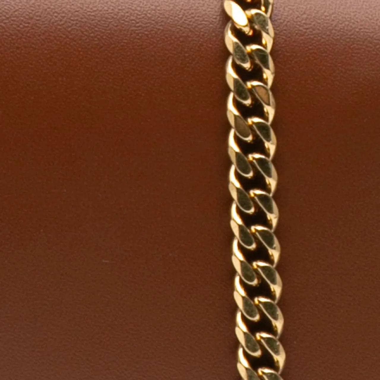 Thumbnail - Celine Hobo Bags - Small Leather Besace 16 Wallet On Chain - Gr. unisize - in Braun - für Damen