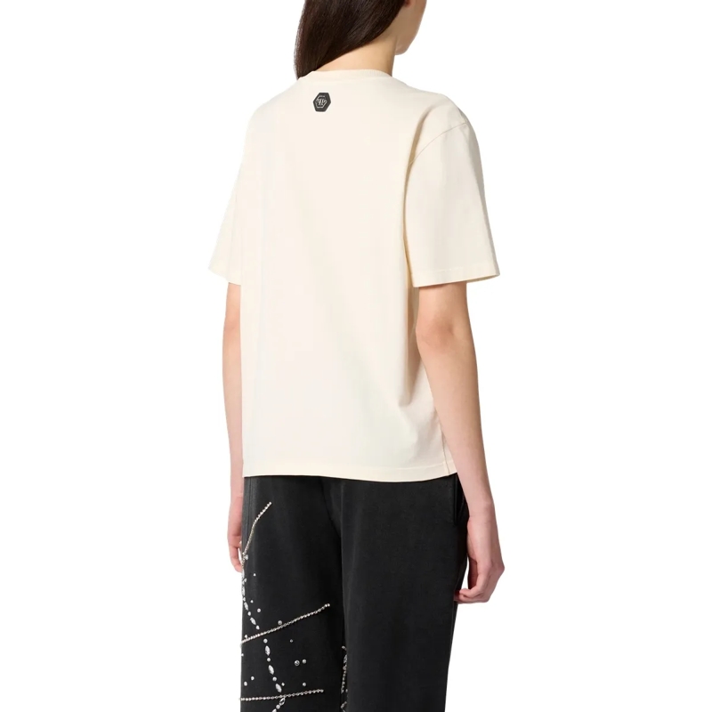 Philipp Plein T-Shirt T-Shirt Man Fit Signature weiss(Image 2)