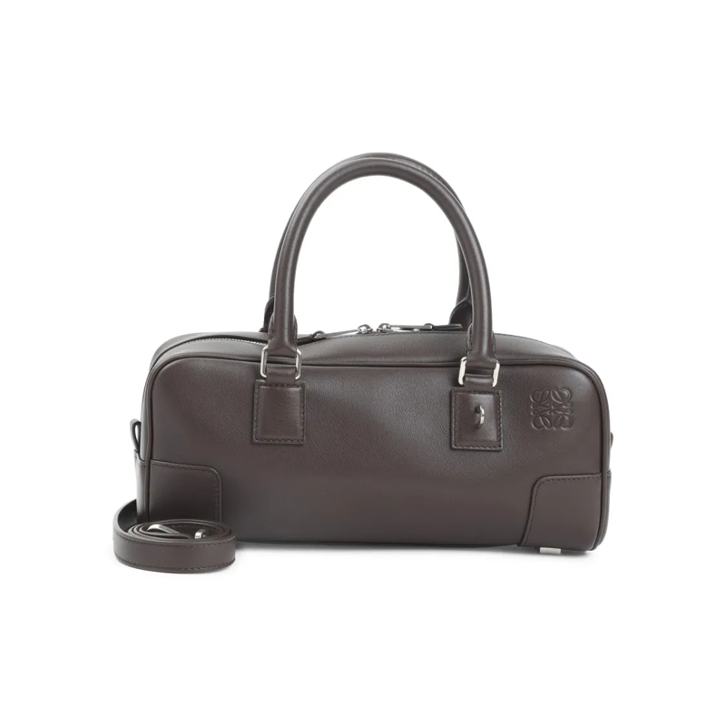 Loewe Sac à bandoulière Structured Rectangular Handbag In Premium Calfskin Brown