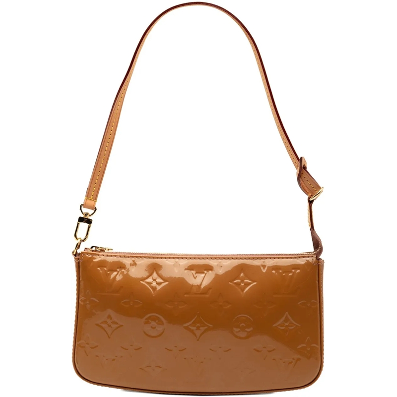 Louis Vuitton Schultertasche Monogram Vernis Pochette Accessoires braun