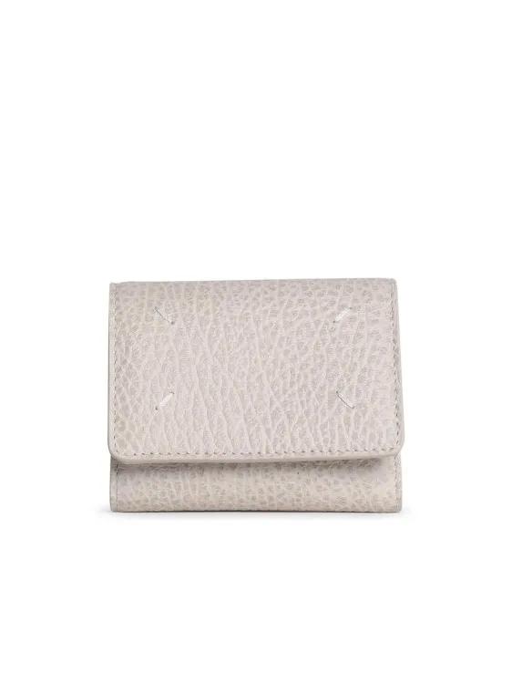 Maison Margiela Portemonnaie - Ivory Leather Wallet - Gr. unisize - in Weiß - für Damen