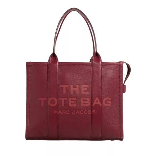 Marc Jacobs The Leather Tote Bag Cherry Rymlig shoppingväska