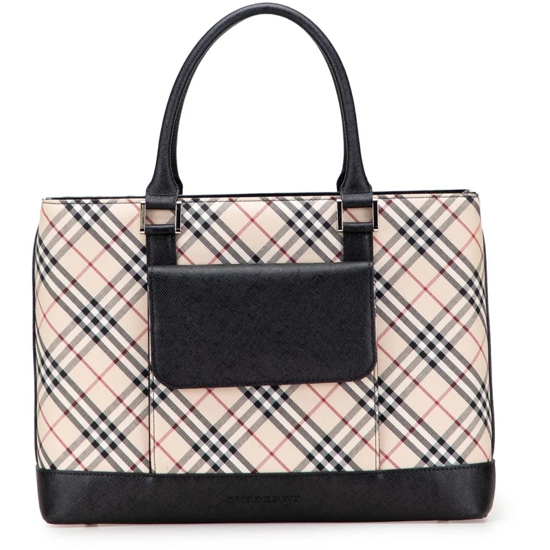 Burberry Shopper Nova Check Canvas Tote braun