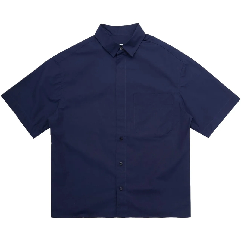 A Paper Kid Legeres Oberteil Camicia Ss Blu blau