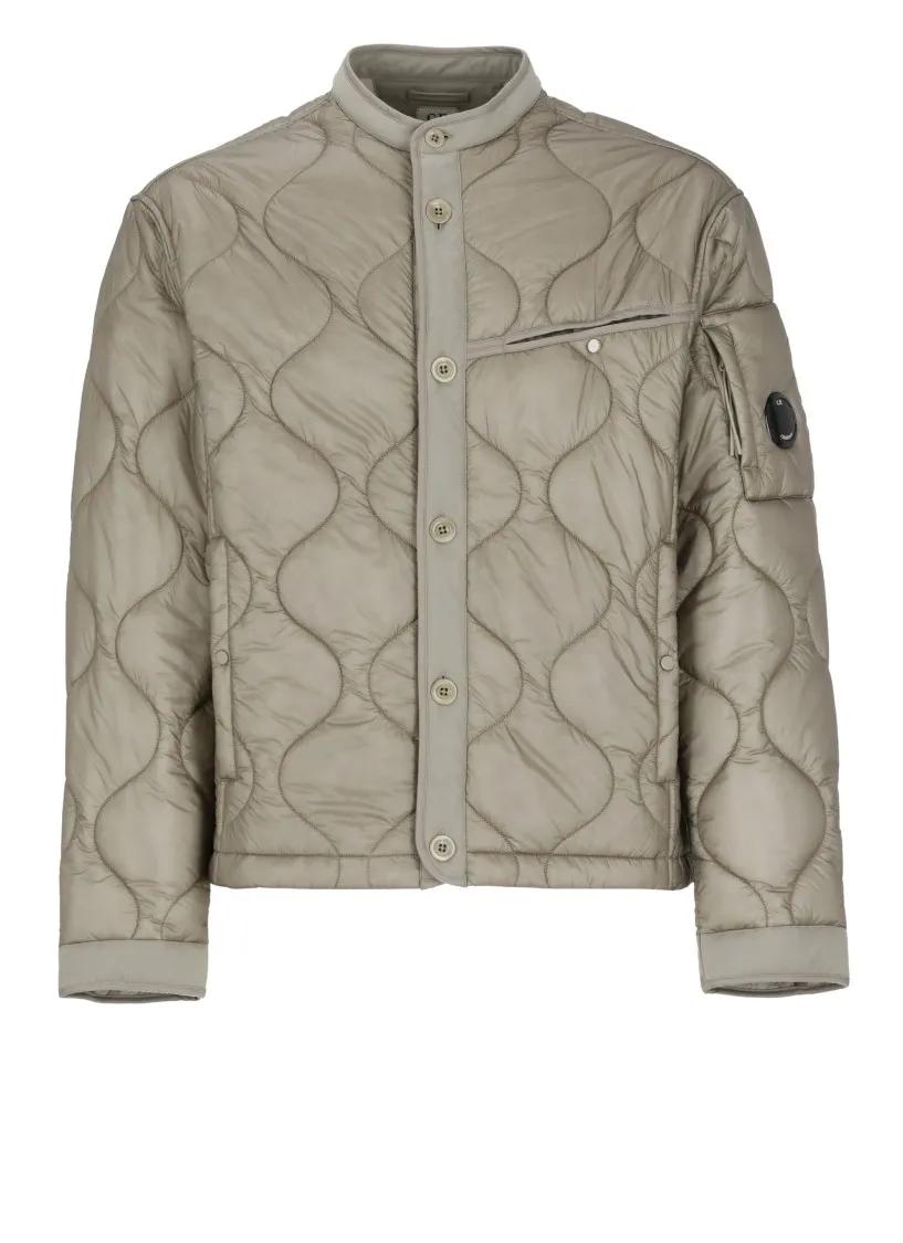 CP Company - Olive Green Padded And Quilted Jacket - Größe M - grün