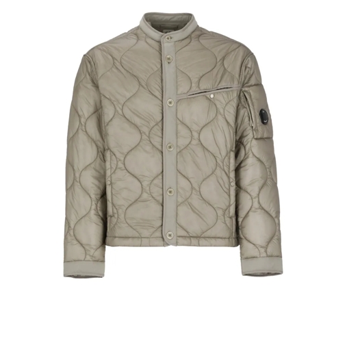 CP Company Olive Green Padded And Quilted Jacket Green Donzen jassen