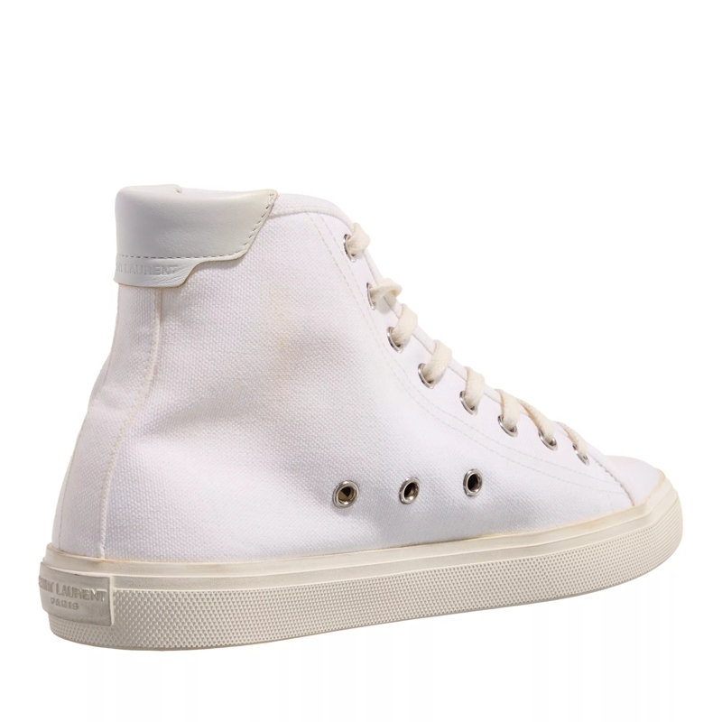 Saint Laurent High-Top-Sneaker Malibu Hightop Sneaker Blanc Optique(Image 7)