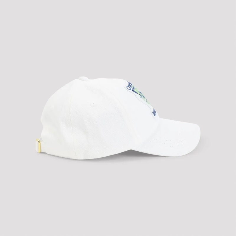 Casablanca Hoed Baseball Cap With Embroidered Patch White