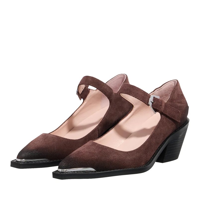 Coccinelle Mary Janes Coccinelleconnie Suede Vi Brunette(Image 2)