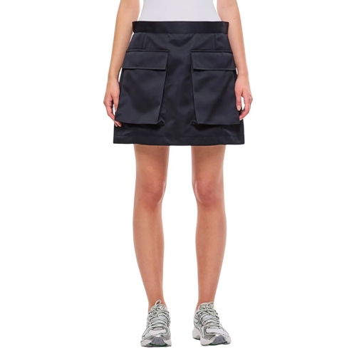 Plan C Cargo Mini Skirt Black Mini jupes