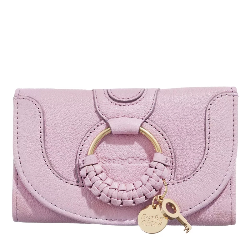 See By Chloé Tri-Fold-Portemonnaie Hana Wallet Leather Lavender Mist