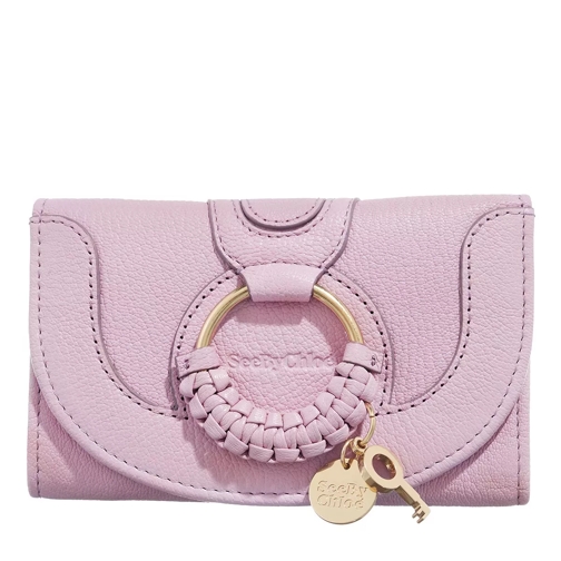 See By Chloé Hana Wallet Leather Lavender Mist Tri-Fold Wallet