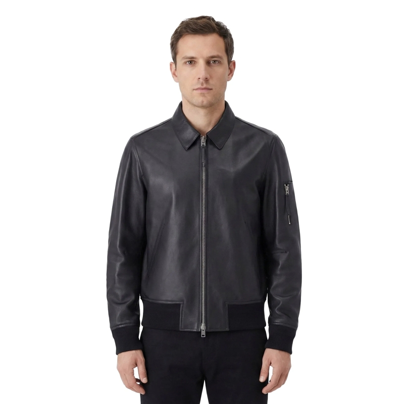 Tom Ford Übergangsjacke Blouson aus Nappaleder schwarz