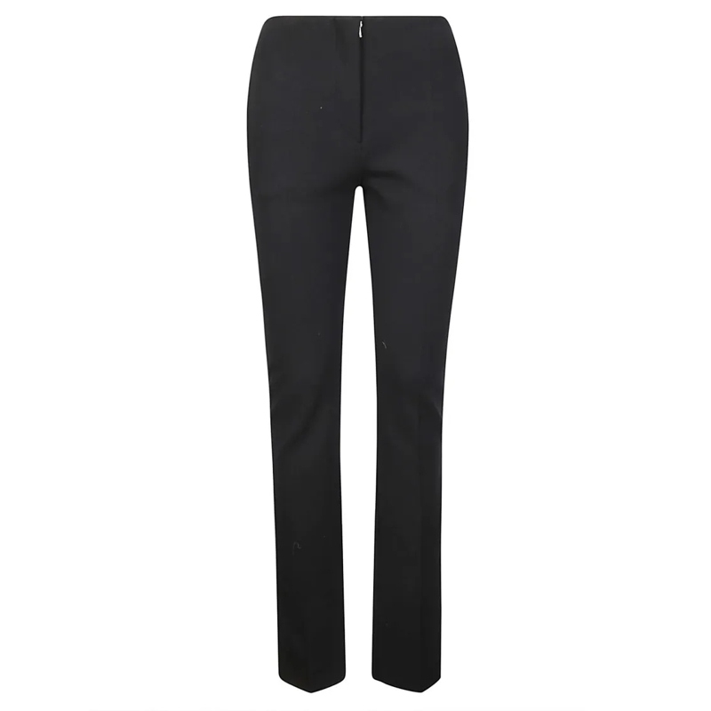 Sportmax  Elastic Fabric Regular Fit Cigarette Leg Pants Black