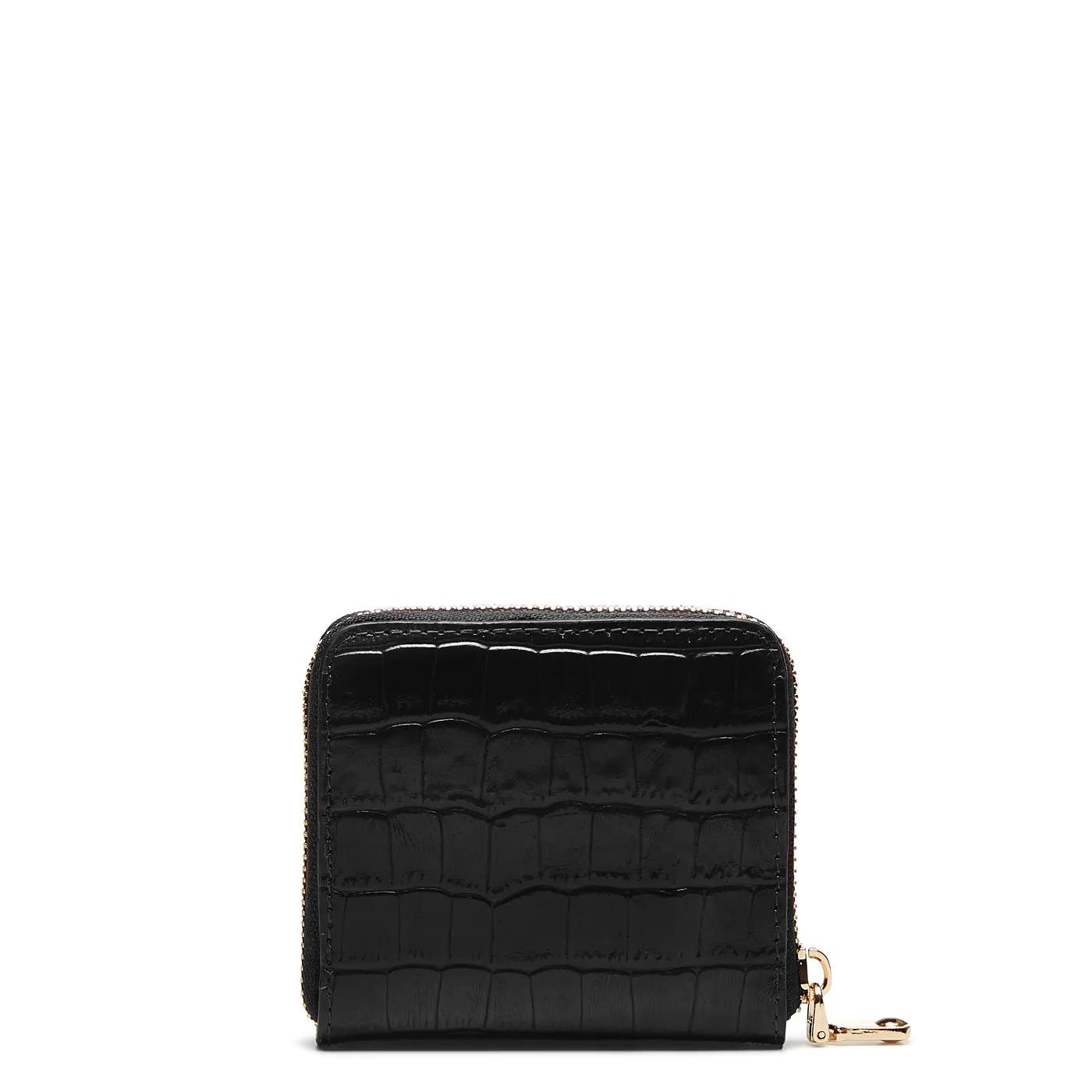 Thumbnail - Isabel Bernard Portemonnaie - Honoré Jules Croco Black Calfskin Leather Zipper W - Gr. unisize - in Schwarz - für Damen