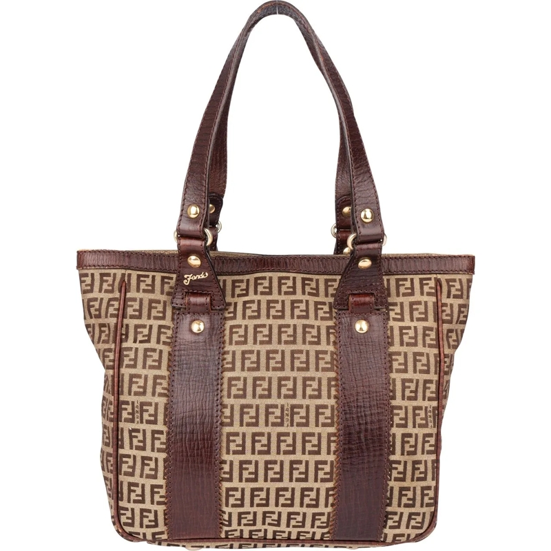 Fendi Schultertasche Fendi FF Monogram Zucchino Handbag mehrfarbig