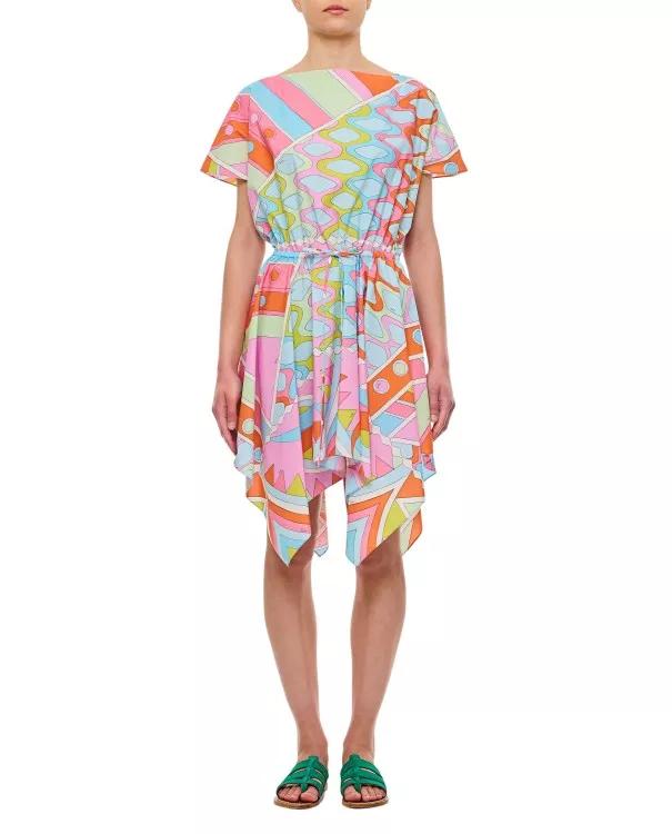 Pucci - Cotton Popeline Dress - Größe S - multi