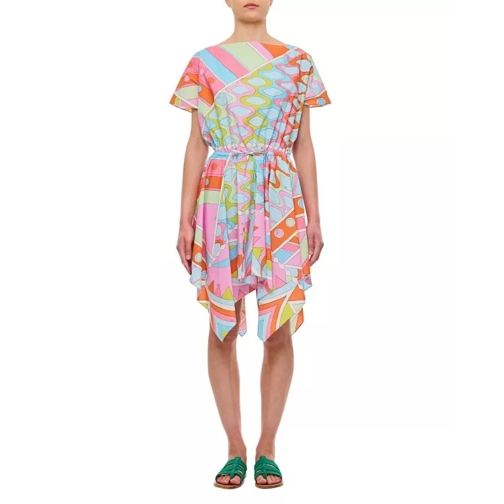 Pucci Cotton Popeline Dress Multicolor 